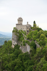 Fototapeta na wymiar Castello della Cesta, one of three fortress of San Marino, Italy
