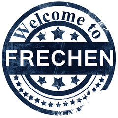 Frechen stamp on white background