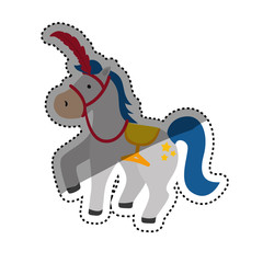 circus horse cartoon icon vector illustration graphic design