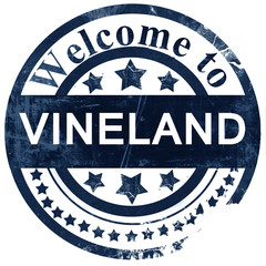 vineland stamp on white background