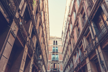 Fototapeta premium spectacular houses in the heart of barcelona