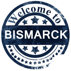 bismarck stamp on white background