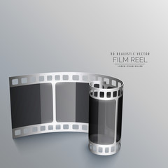 Obraz premium 3d film reel strip background