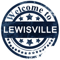 lewisville stamp on white background