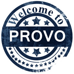 provo stamp on white background