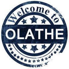 olathe stamp on white background