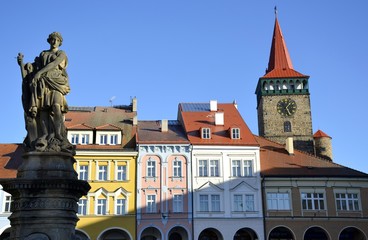 Architecture from Jicin and blue sky © louizaphoto
