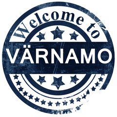 Varnamo stamp on white background