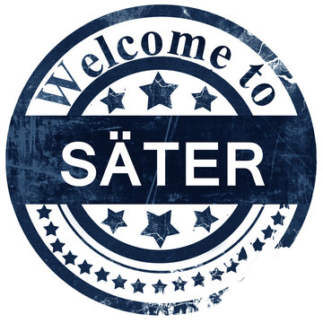Sater stamp on white background