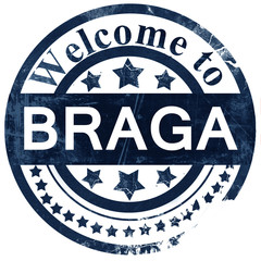 Braga stamp on white background