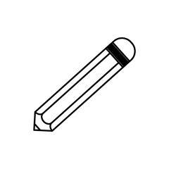 Isolated wooden pencil icon vector illustration graphic design
