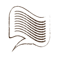 sketch draw bubble speech message dialogue vector illustration eps 10