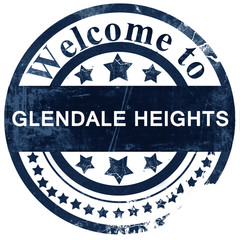 glendale heights stamp on white background