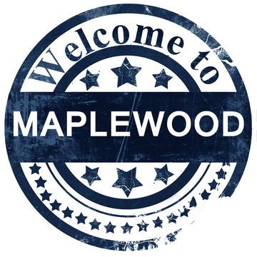 maplewood stamp on white background