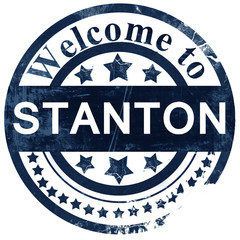 stanton stamp on white background