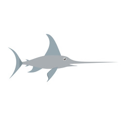 marlin swordfish marine wildlife vector illustration eps 10