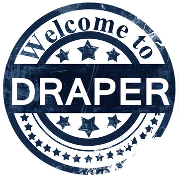 Draper Stamp On White Background