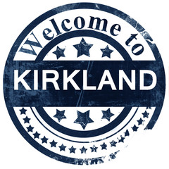 kirkland stamp on white background