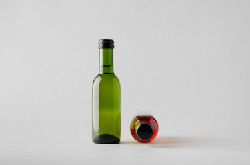 Wine Quarter/Mini Bottle Mock-Up - Two Bottles