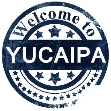 yucaipa stamp on white background