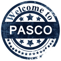 pasco stamp on white background
