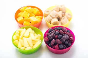 assorted frozen fruits