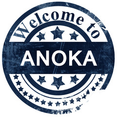 anoka stamp on white background