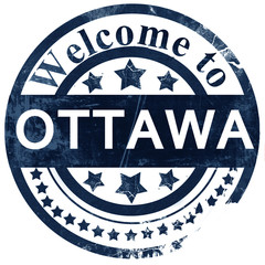 ottawa stamp on white background