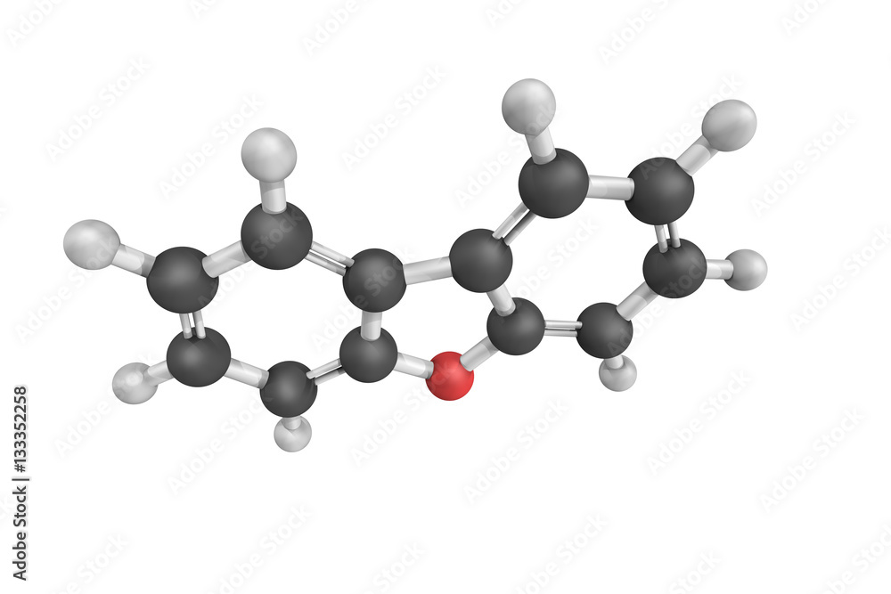 Poster Dibenzofuran, a heterocyclic organic compound obtained from coal