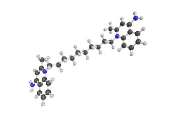 Dequalinium, a quaternary ammonium cation commonly available as
