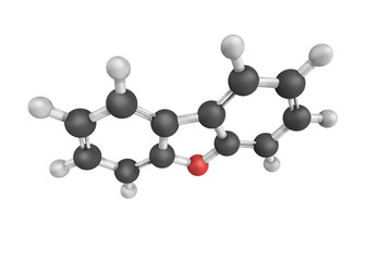 Dibenzofuran, a heterocyclic organic compound obtained from coal