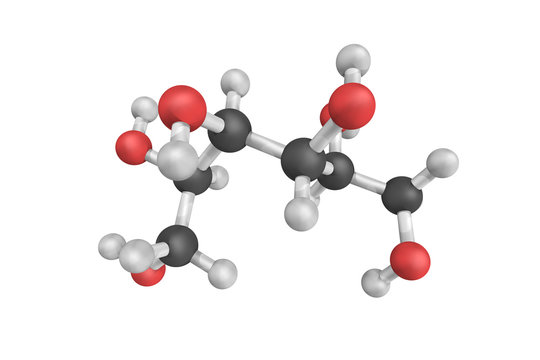 Sorbitol, a sugar alcohol with a sweet taste which the human bod