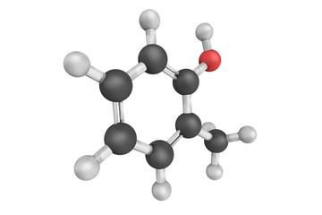 Ortho-Cresol, also known as 2-methylphenol,  a colourless solid
