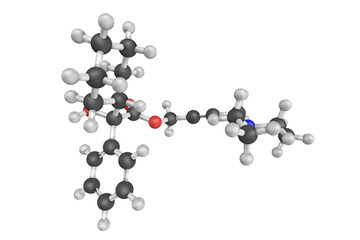 Oxybutynin, an anticholinergic medication used to relieve urinar