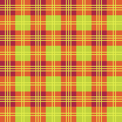 Seamless and colorful tartan pattern with stripes and squares as a background or for clothing purposes - Eps10 vector graphics and illustration