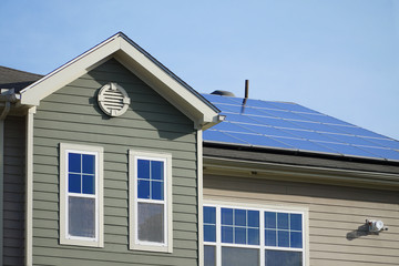 solar panel on the roof