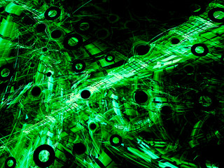 Abstract space ship - digitally generated image