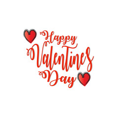 Valentines day lettering background 