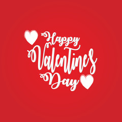 Valentines day lettering background 