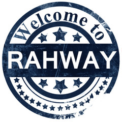 rahway stamp on white background