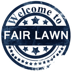 fair lawn stamp on white background