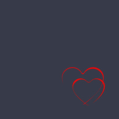 Valentine's Day background with hearts