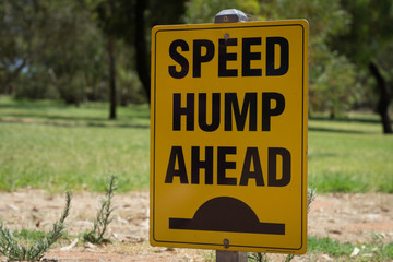Speed Bump Ahead Sign - 133356288