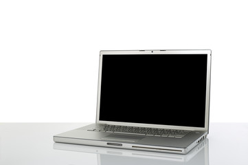 Fototapeta premium Laptop with black screen