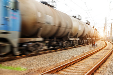 Fototapeta premium Dynamic fuzzy tanker