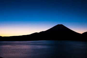 富士山と本栖湖