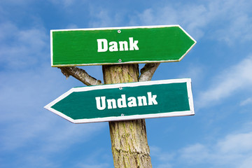 Schild 127 - Dank