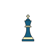 Tactical Advantage solid icon, Business Strategy and chess figure, vector graphics, a colorful linear pattern on a white background, eps 10.