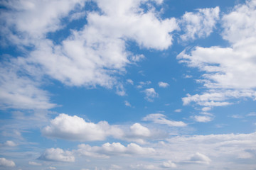 blue sky with clouds for nature background