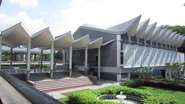 The National Mosque of Malaysia, Kuala Lumpur (Masjid Negara), circa January 2017